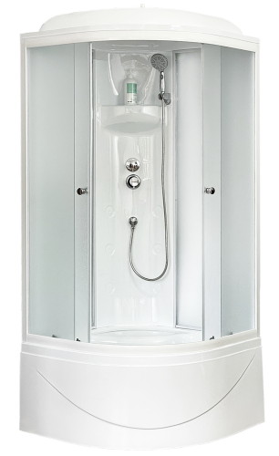 Душевая кабина Royal Bath BK RB100BK4-MM 100х100 четверть круга с крышей ориентация универсальная