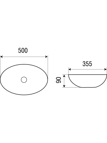 Раковина из санфаянса WeltWasser WW SK 10000003857 50х36 подвесная цвет белый глянцевый без отверстий под смеситель - фото 3
