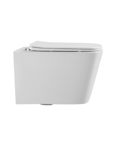 Унитаз подвесной Agger AT04100 белый с сиденьем микролифт каскадный смыв - фото 4