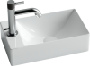 Раковина из сантехнического фарфора Ceramica Nova ELEMENT CN5008 40х20 подвесная цвет белый 1 отверстие под смеситель