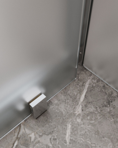 Душевой уголок Cezares MOLVENO MOLVENO-AH-11-120/90-P-Cr 120х90 стекло рифленое профиль хром глянцевый без поддона - фото 4