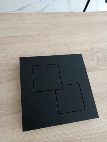 Клавиша смыва механическая KK POL UNI 350/PPC/092-00-00 цвет черный матовый - фото 2