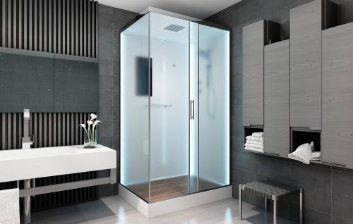 Душевая кабина AvaCan D129SLED 120х90 прямоугольная с крышей ориентация универсальная - фото 3