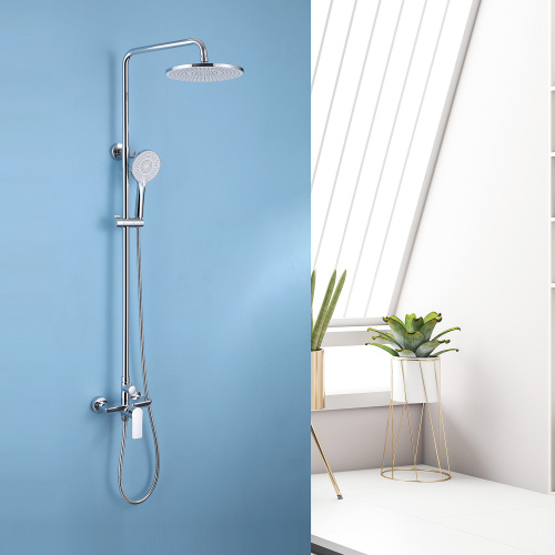 Душевая стойка ABBER AF8020 настенная цвет хром - фото 2