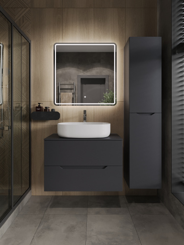 Тумба с раковиной Orange Line Li-80TugMDF+B08-600W 81х46х69 - фото 5