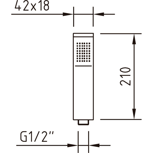 Душевая лейка Clever MARINA 96786 прямоугольная - фото 4