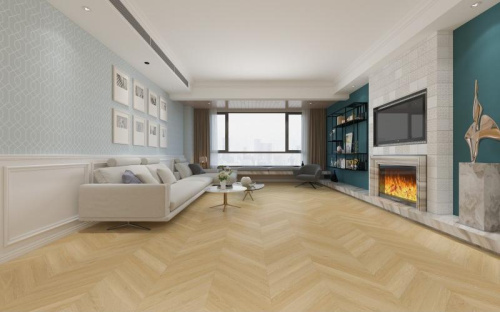 SPC ламинат Damy Floor CHEVRON DF03-Ch Тюильри толщина 0.5 см 43 класс 600х127 - фото 2