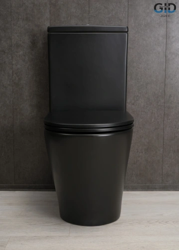Унитаз напольный с бачком Gid Cortado Tn2189Bm (62248Y) черный матовый с сиденьем микролифт безободковый - фото 3