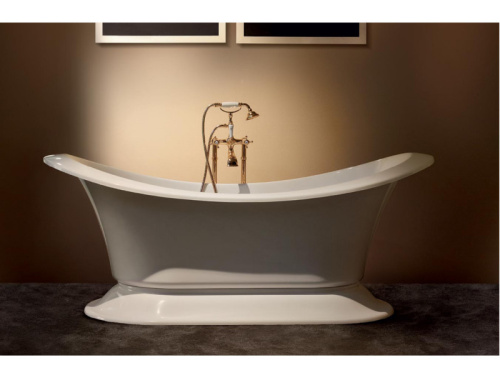 Ванна из метакрилата Gruppo Treesse GRANDE SOLEIL V1881/cromo 185х85 отдельностоящая асимметричная