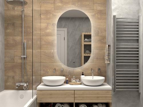 Зеркало в ванную Misty Зеркала (сенсорные) ТИТ-02-65/110-14 65х110 - фото 3