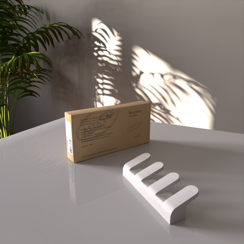 Вешалка 4 крючка Altasan Лотос ЛТ20БМ - фото 4