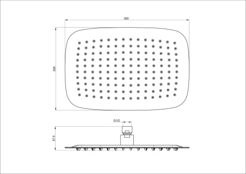 Верхний душ Wonzon & Woghand WW-88DP03-BG золото - фото 2