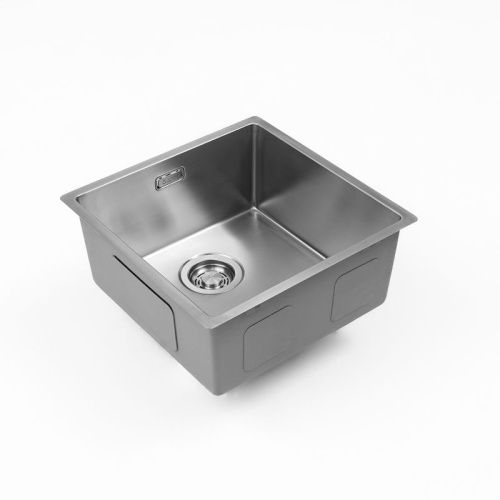 Кухонная мойка Grandex Aqua 501135 44х44 цвет сатин поверхность матовая - фото 4