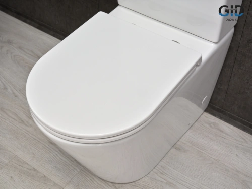 Унитаз напольный с бачком Gid Cortado Tn2189 (62247Y) белый с сиденьем микролифт безободковый - фото 3