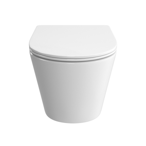 Унитаз подвесной BelBagno TRE BB5180CH-TOR/SC белый с сиденьем микролифт безободковый смыв торнадо - фото 5