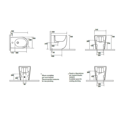 Биде Kerasan Nolita 532001*1 напольное - фото 2