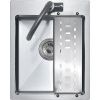 Кухонная мойка Melana ProfLine MLN-R4050H+коландер 40х50 цвет серый поверхность матовая