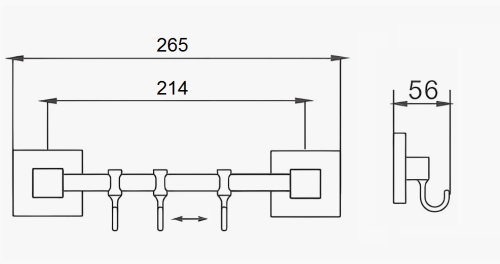 Крючок D-Lin D288222-3 - фото 2