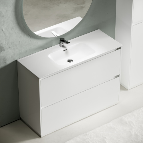 Тумба под раковину Sancos Libra Floor LB120F-1W 119х45х84 напольная цвет белый - фото 4