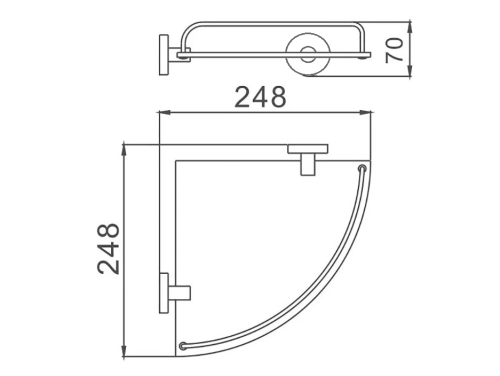 Полка в ванную комнату D-Lin D264111 - фото 2