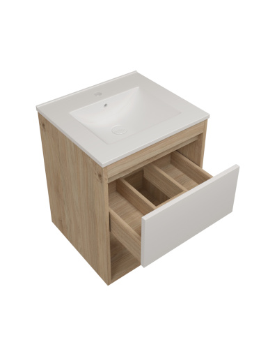 Фасад для тумбы под раковину Teymi Vitra T60406 47х2х23 цвет белый - фото 3