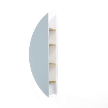 Зеркало-шкаф Jorno SOLIS SolN.11.34/W/JR 34х24х120 подвесной цвет белый