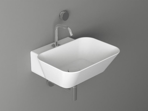 Раковина из санфаянса Simas WA 08 48х43 подвесная цвет белый - фото 2