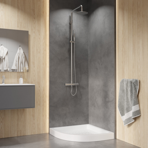 Душевой поддон RGW CER 19170488-01 80х80 керамика белый - фото 3