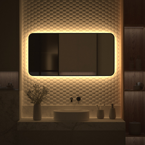 Зеркало в ванную Defesto AURA DF 2978RH 120х60 - фото 5