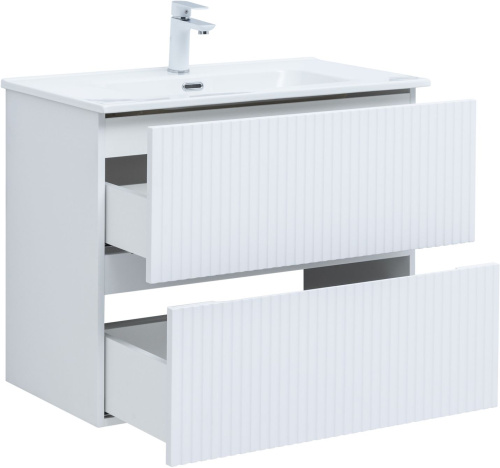 Тумба под раковину Aquanet Джейн 00313286 79х44х64 напольная/подвесная цвет белый - фото 4