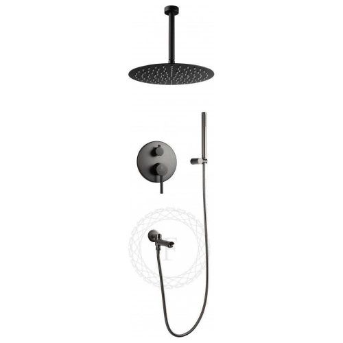 Душевая система Filarete FL1022BG встраиваемая в стену цвет графит - фото 2