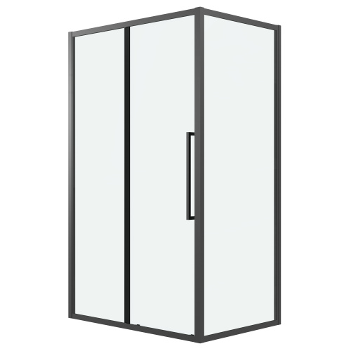 Душевая перегородка Grossman Cosmo 200.K33.02.70.21.00 70х195 стекло прозрачное профиль черный матовый - фото 2