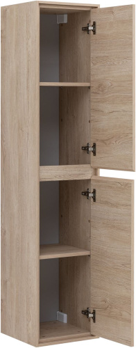 Шкаф-пенал Aquanet Милан 00336389 35х35х160 подвесной цвет светлое дерево - фото 2