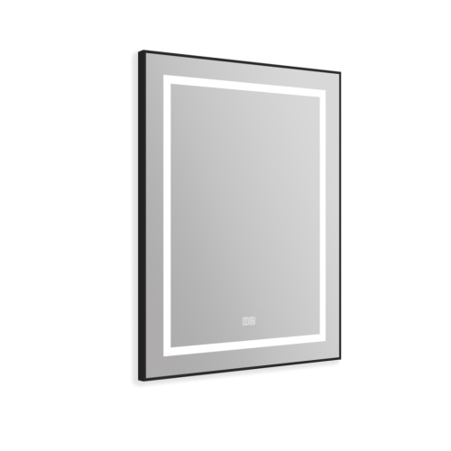 Зеркало в ванную BelBagno Kraft SPC-KRAFT-685-885-TCH-WARM-NERO 69х89 - фото 2