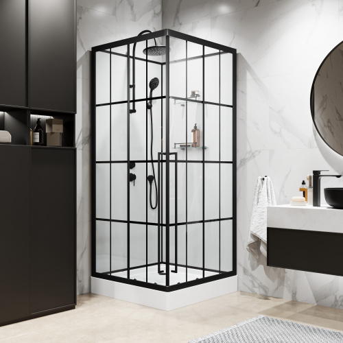 Душевая кабина Niagara Standart ST90/15QL/KL/BKT 90х90 квадратная без крыши ориентация левая - фото 3