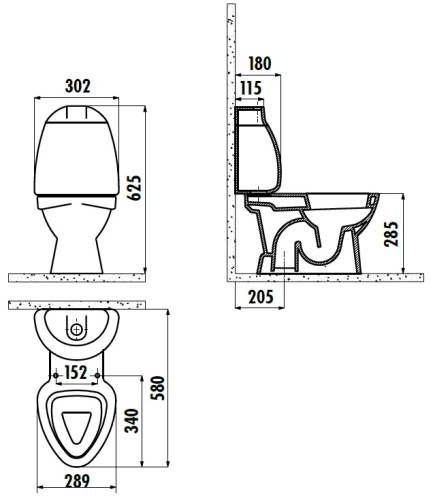 Чаша унитаза напольная Creavit COCUK CK300-11CB00E-FF00 цвет белый с декором без бачка с сиденьем микролифт - фото 2