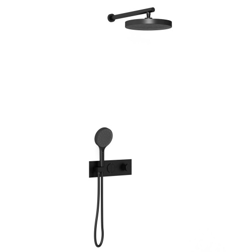 Душевая система Vincea VSFW-422TI2MB встраиваемая в стену с термостатом - фото 2