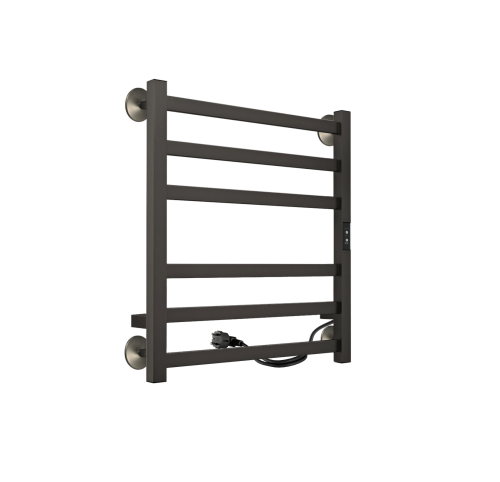 Полотенцесушитель Indigo Oktava Slim 3 LСLOKS3E60-50GNSRt 53х60 электрический оружейная сталь - фото 3