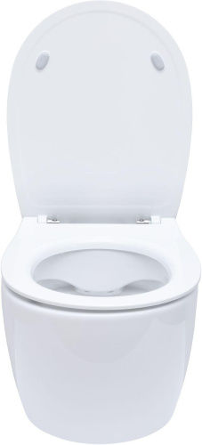 Чаша унитаза подвесная Allen Brau Fantasy 4.11004.20 цвет белый без сиденья безободковая каскадный смыв - фото 3