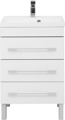 Тумба с раковиной Aquanet Верона 00287668 58х48х88 напольная цвет белый - фото 3
