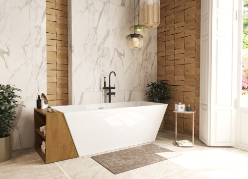 Ванна из литьевго мрамора Эстет Манхэттен ФР-00014435 175х77 отдельностоящая прямоугольная - фото 5