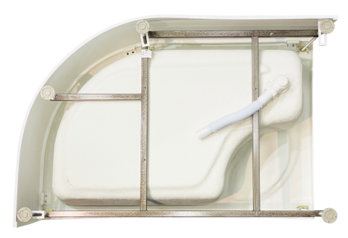 Душевой поддон акриловый Royal Bath BK RB8120BK-R 120х80 белый с ножками - фото 3
