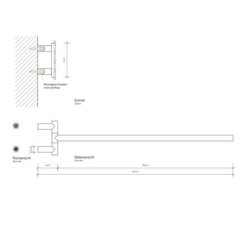 Полотенцедержатель Decor Walther Mikado 520516 - фото 2