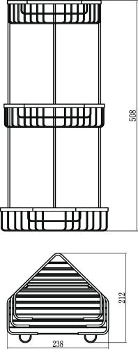 Полка в ванную комнату Savol S-002832-3 - фото 2
