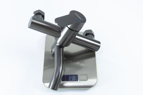 Смеситель для ванны и душа Fmark FS8206Q настенный графит - фото 3