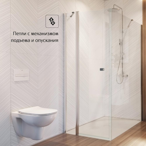 Душевая дверь Roca CAPITAL 7.M460.9.012.M 90x195 стекло прозрачное профиль хром - фото 3