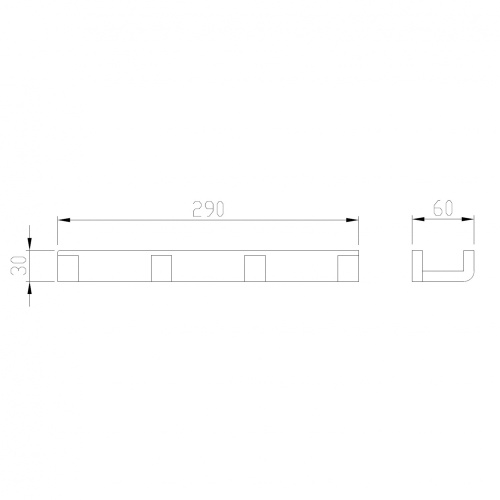 Крючок ABBER Westen AA1751G золото матовое - фото 2