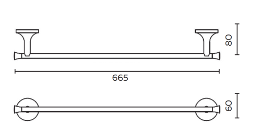 Полотенцедержатель AltroBagno Corposso AltroBagnoCorposo081314Gl - фото 2