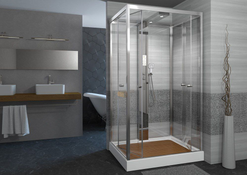 Душевая кабина AvaCan Z122STEAM 120х90 прямоугольная с крышей ориентация универсальная - фото 3