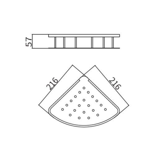 Полка в ванную комнату Fashun A5335-1 - фото 3